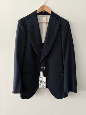 Vivienne Westwood MAN Striped Trench Tailored Tuxedo Blazer